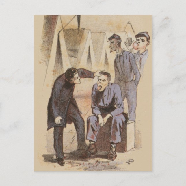 Postal La vida de cirujano en la guerra civil (Anverso)