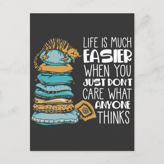 Postal La vida de gato perezoso y dulce gatito es mucho m (Anverso)