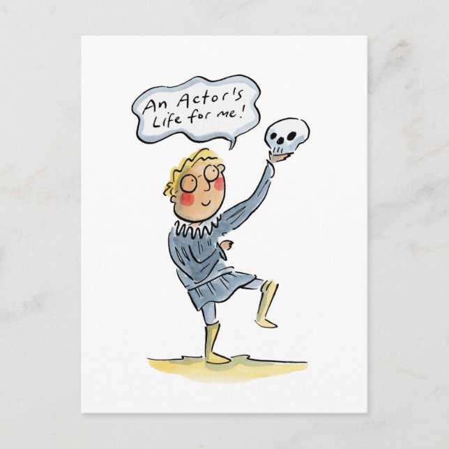 Postal ¡La vida de un actor para mí! (Anverso)