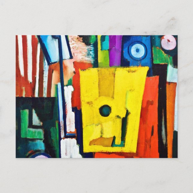 Postal La vida de un instrumento de Amadeo de Souza-Cardo (Anverso)