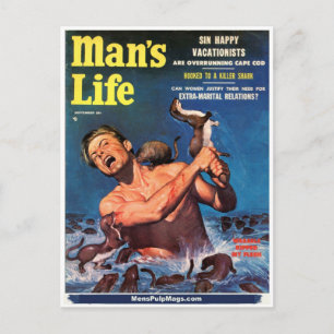 Postal La vida del hombre, setiembre de 1956 - ¡Las comad