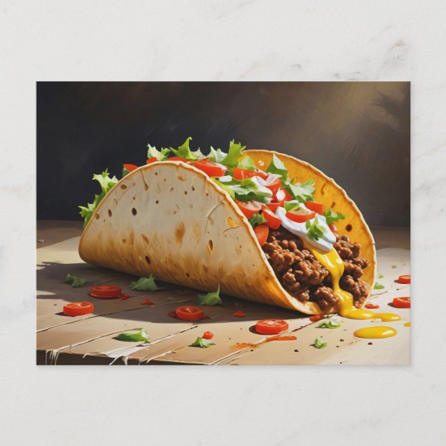 Postal La vida del taco (Anverso)