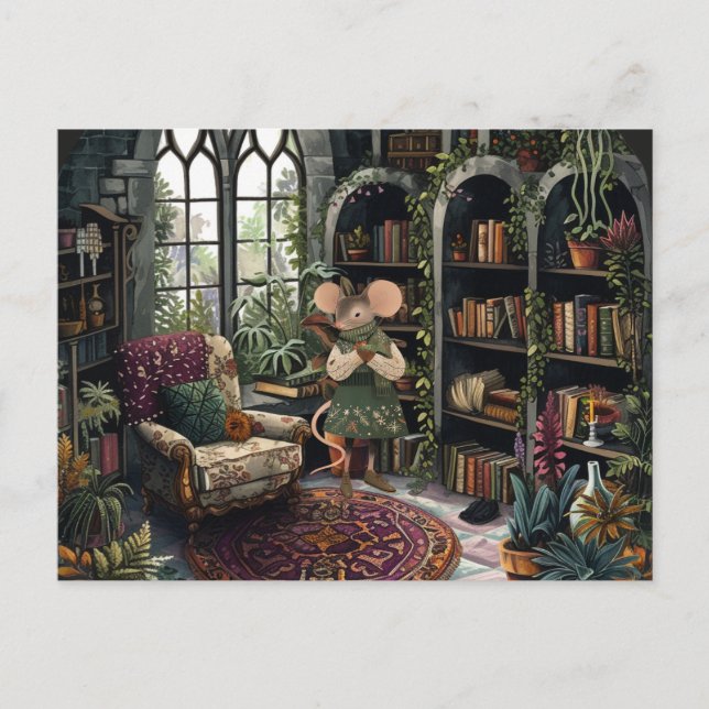 Postal La vida en la ciudad de los ratones - Mi lugar fel (Anverso)