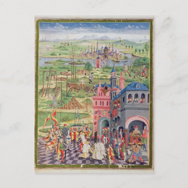 Postal La vida en la ciudad y la vida en el campo (Anverso)