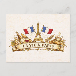 Postal La vida en París