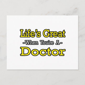 Postal La vida es grande... Médica