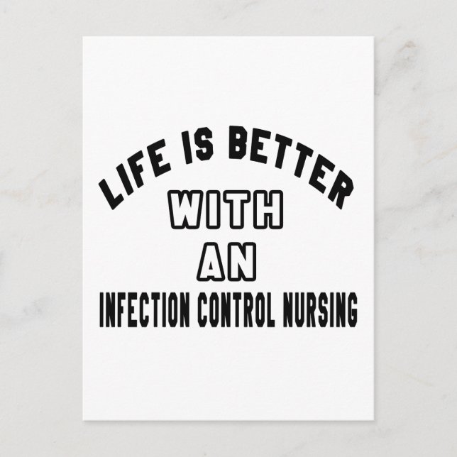 Postal La Vida Es Mejor Con Una enfermería De Control De  (Anverso)