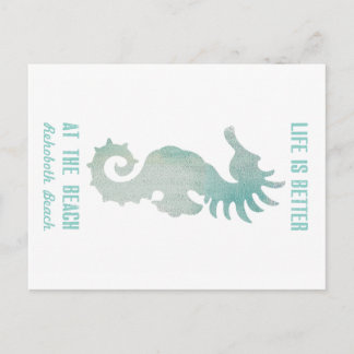 Postal La Vida Es Mejor En La Playa De Rehoboth.