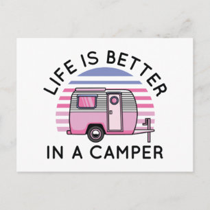 Postal La Vida Es Mejor En Una Autocaravana
