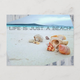 Postal La vida es sólo una playa