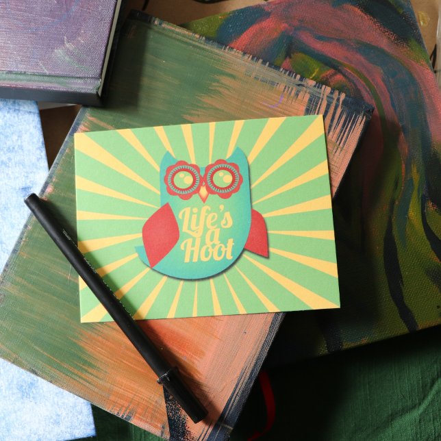 Postal La vida es un búho holgazán (Subido por el creador)