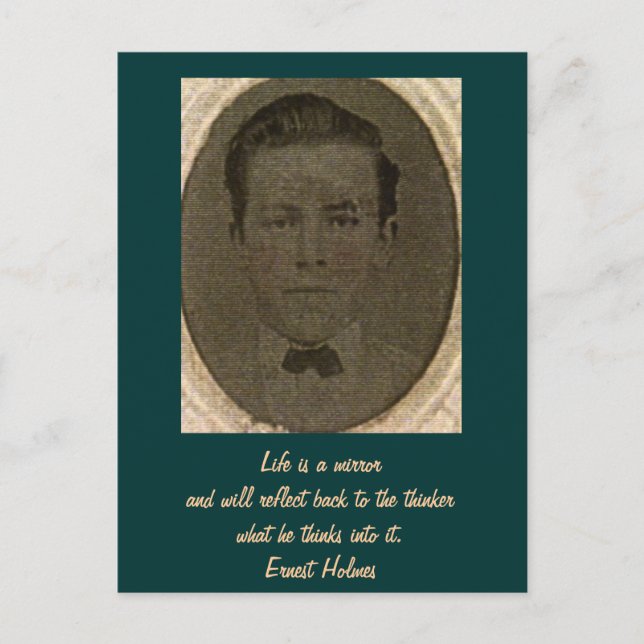 Postal La vida es un espejo (Anverso)