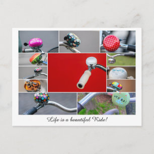 Postal ¡La vida es un hermoso viaje en bicicleta!