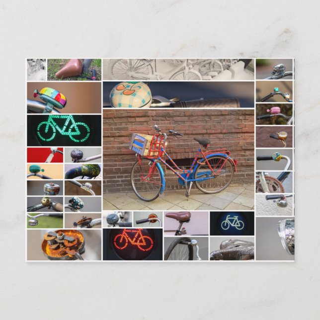 Postal ¡La vida es un hermoso viaje en bicicleta! (Anverso)