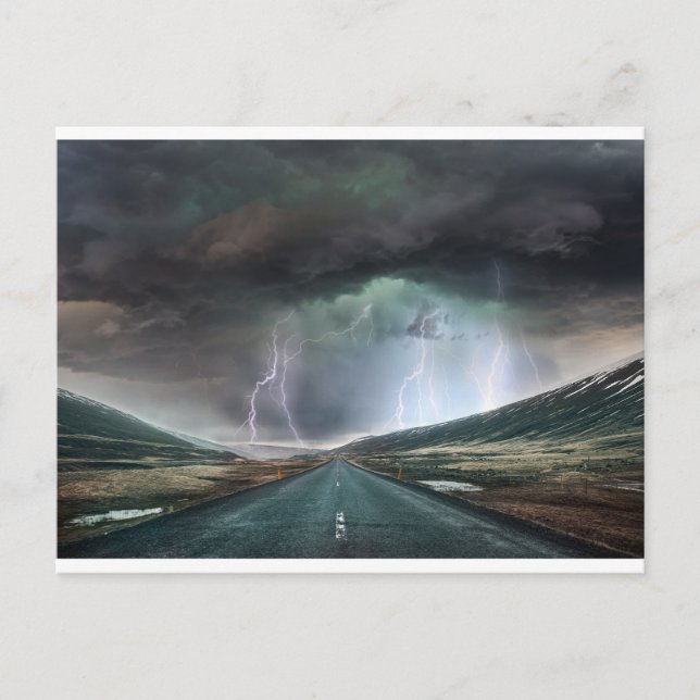 Postal La Vida Es Una Autopista (Anverso)