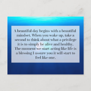 Postal La Vida Es Una Bendición Cita