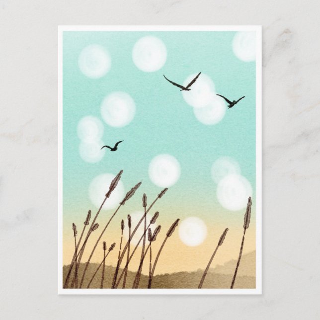 Postal La vida es una playa (Anverso)