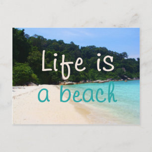 Postal La vida es una playa