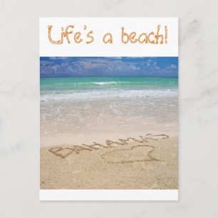 Postal La vida es una playa