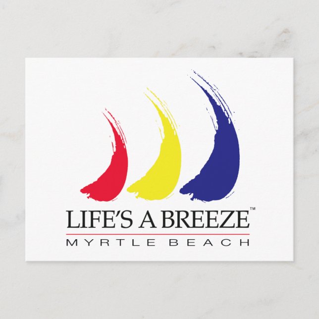 Postal La vida es una playa de Breeze™ Paint-The-Wind_Myr (Anverso)