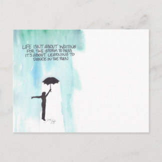 Postal La vida no es esperar a que pase la tormenta