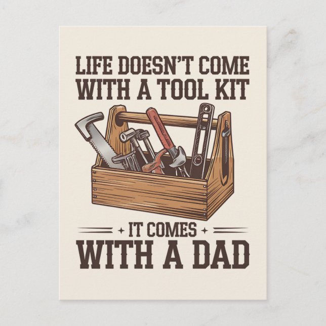 Postal La Vida No Viene Con Un Kit De Herramientas Viene  (Anverso)