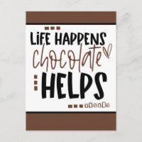 La vida pasa cuando el chocolate ayuda a una cita 