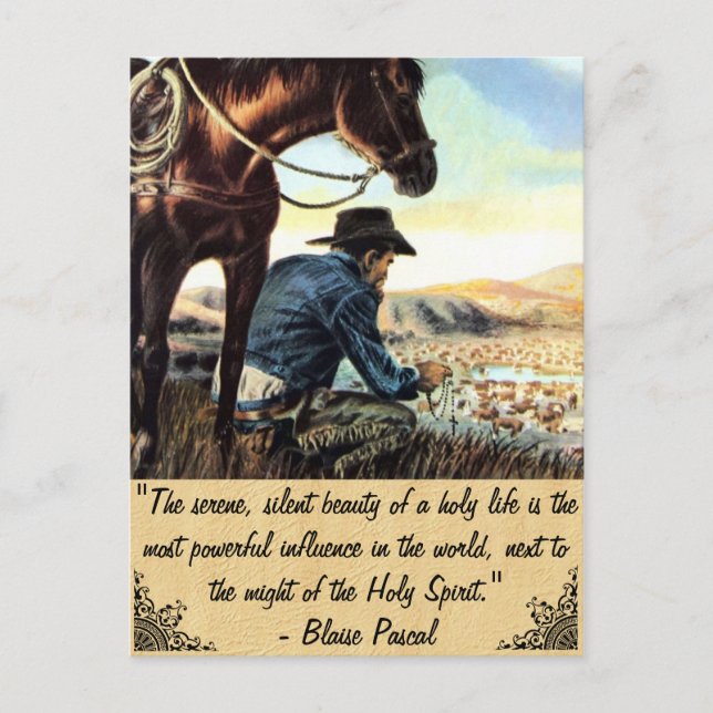 Postal La vida sagrada (Anverso)