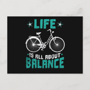 Postal La vida se trata de equilibrio