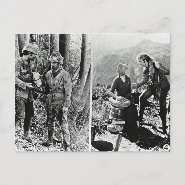 Postal La vida y los tiempos de la diapositiva de cristal (Anverso)