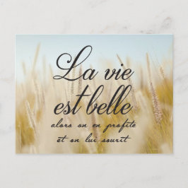Postal La vie est belle