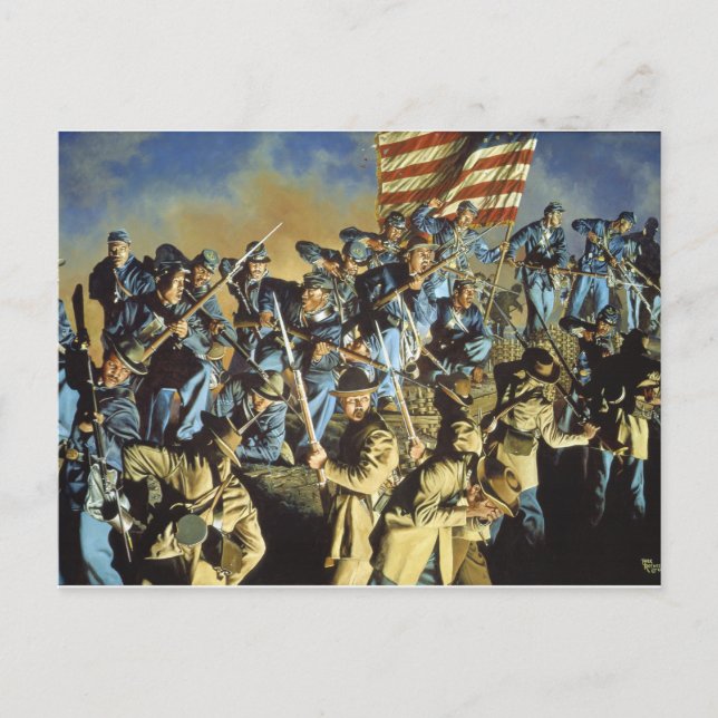 Postal La vieja bandera nunca tocó el suelo (Anverso)