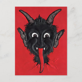 Postal La vieja cara del diablo negro