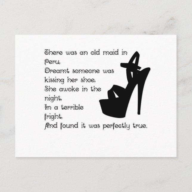 Postal La vieja empleada doméstica en el Perú (Anverso)