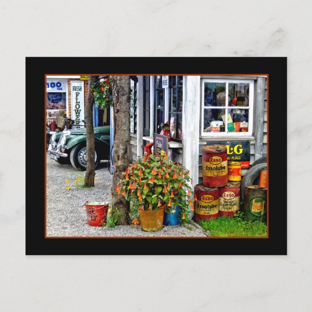 Postal LA VIEJA GARAGE ~ Postcard (Anverso)