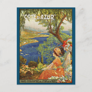 Postal La Vieja Riviera Francesa Cote d'Azur ad