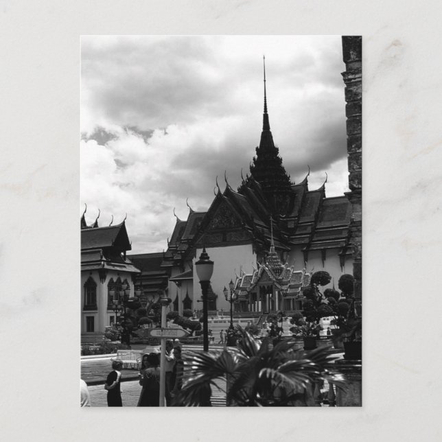 Postal La vieja Tailandia Bangkok, el grupo Dusit (Anverso)