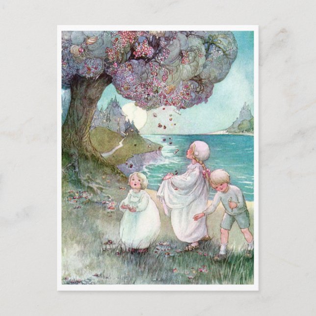 Postal La Viñeta Anne Anderson El Árbol del Sugarplum (Anverso)