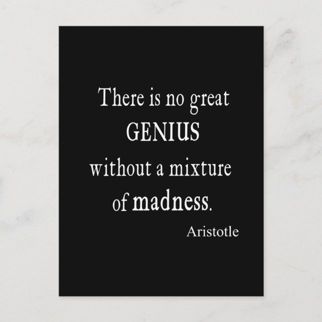 Postal La vintage aristotle gran genialidad (Anverso)