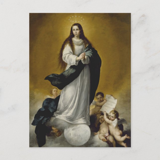 Postal La Virgen de la Inmaculada Concepción (Anverso)