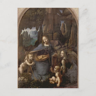 Postal La Virgen de las Rocas , c.1508