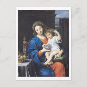 Postal La Virgen de las uvas, 1640-50