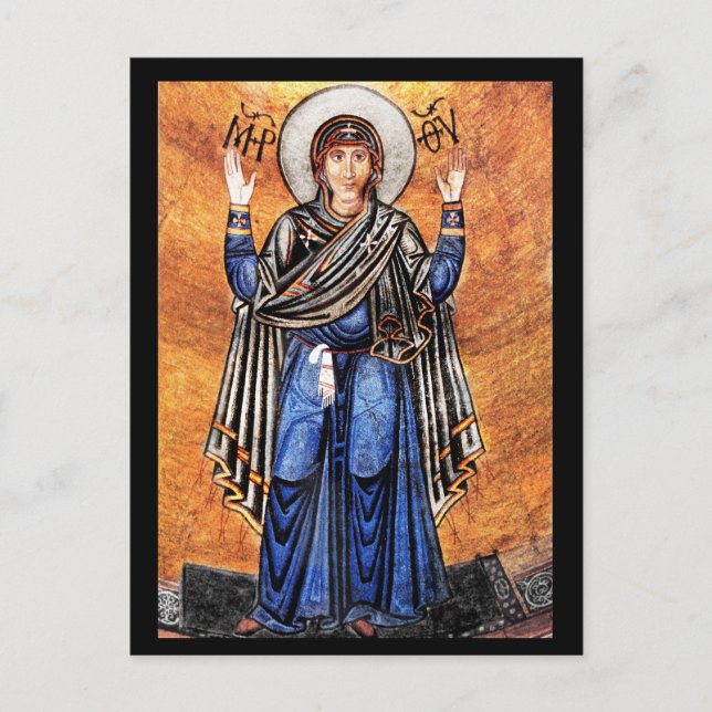 Postal La Virgen María Orán (Anverso)