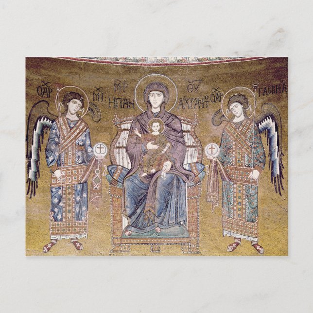 Postal La Virgen y el Niño (Anverso)