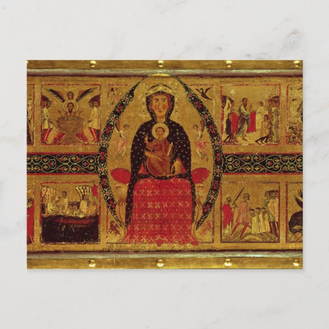 Postal La Virgen y el Niño Enterrados (Anverso)