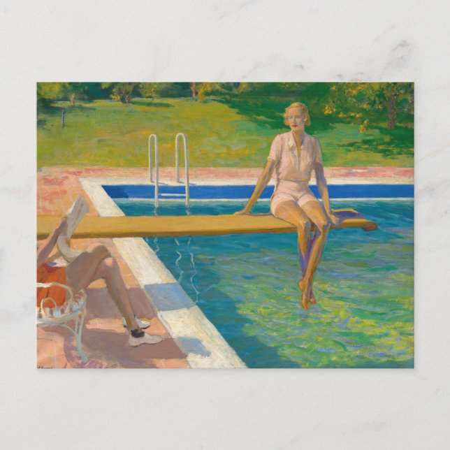 Postal La Viscondesa Castlerosse | Sir John Lavery (Anverso)