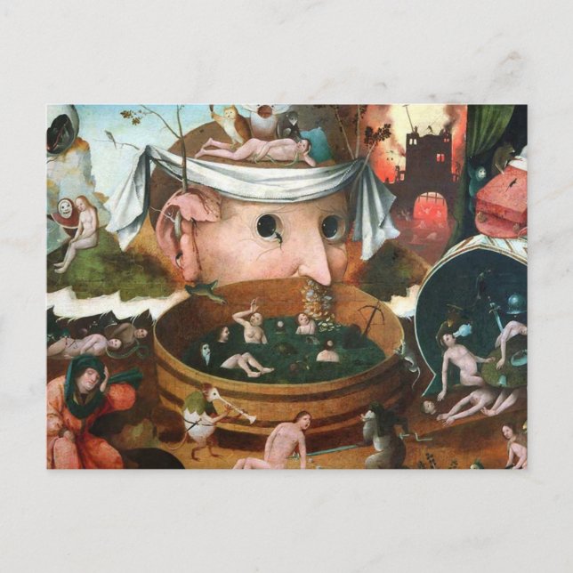 Postal La Visión De Tondal - Hieronymus Bosch (Anverso)