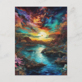 Postal La visión desde el nuevo planeta es extraña e infa