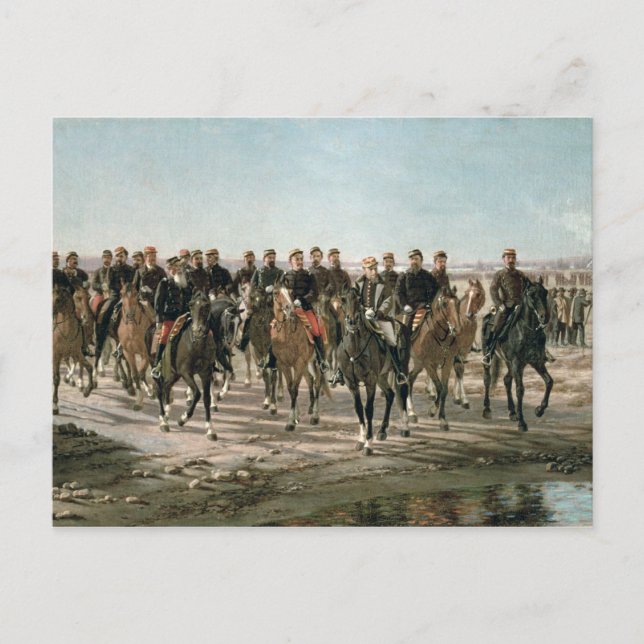 Postal La visita al río Negro del general Julio Arge (Anverso)