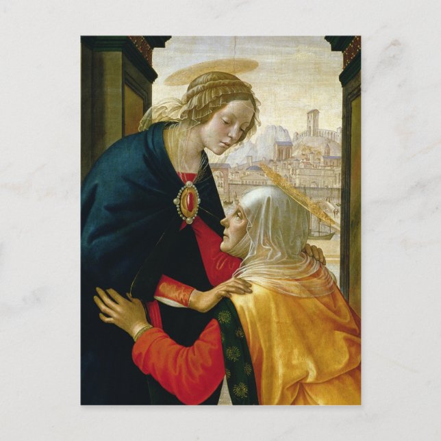 Postal La visita de 1491 (Anverso)